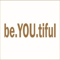 Be.you.tiful винилов декол - голям - ледено синьо