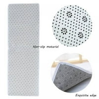 Клирънс 3D отпечатана уплътнена фланелна тъкан площ килим неплъзгаща се подложка за баня за баня домашна кухня под мат с мулти размер