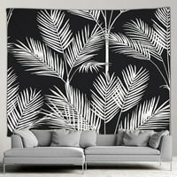 Палмови листа тропически растение на открито гоблен златисто зелено растение листа изкуство хол спалня стенопис на екрана на фона на масата декор