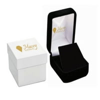 Macey Worldwide Jewelry 10K бяло злато мъжки диамантени връзки верига колие 18- CTW