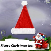 Мечта на лайфстайл плюшена санта шапка миеща се Санта шапка Коледа Дядо Коледа шапка мека плюшена размита шапка с помпом за възрастни деца деца многократно миещи с