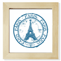 Париж Франция Айфелова кула Класически Country City Square Frame Frame Stall Tabletop Display