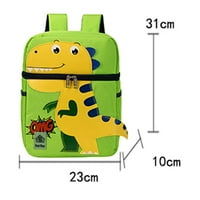 Раници за училището в училище започва сезон сладък комфортен моден динозавър печат дете ученик Zipper анимационен училищен чанта Найлон раница зелено