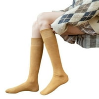 Женски чорапи телешки чорапи зимна топлина ежедневни меки чорапи за възрастни домашни чорапи зимни подаръци килим чорапи 1-пакет