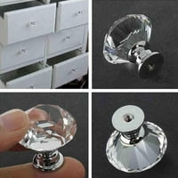 Прозрачно стъклено копче, гардероб с шкаф пластмаса прозрачно чекмедже копче блясък за декорация на вратата на домашни мебели