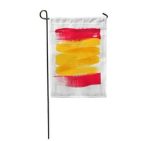 Акварелен испански Испания цветни четки удари национален селски флаг градински флаг декоративен флаг къща банер