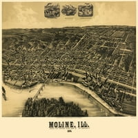 Moline Illinois - Wellge - 23. 33. - Лъскава сатенена хартия