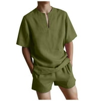 Мъжки ризи на Hippie Beach тоалети и къси комплекти летни ежедневни празници съвпадащи йога тениски шорти