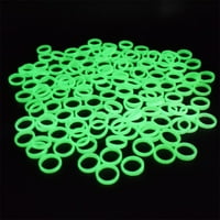 Reteauty пластмасов светещ пръстен парти декорация на пръст флуоресценция пръстен пръстен парти запаси зелено