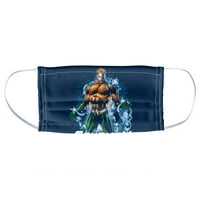 Aquaman Water Powers 1-сложна маска за маска за лице за многократна употреба, унисекс