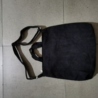 Crossbody чанта черна ретро чанта Модна бродерия раменна торбичка голям капацитет Crossbody чанта трайна чанта преносима дама на открито тотална чанта