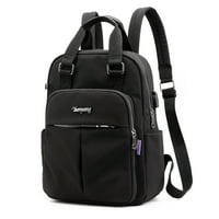 Crossbody Bage Steady Women голям капацитет чанти за лаптопи с рамо с рамо с USB Jack Travel Backpacks Черно