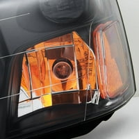 Fit 2003- Subaru Forester SG Black Bezel Feadlighs Fheadmams подмяна на фарове