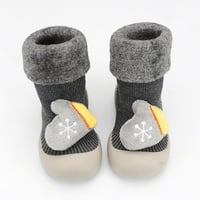 Jpgif зима нови уплътнени топли бебешки чорапи коледно бебе деца деца обувки ходещи подаръчни чорапи