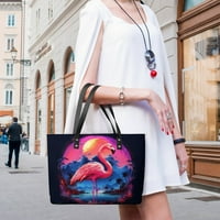 Flamingo модел Женска чанта чанта рамото тота модна ежедневна чанта кожена майки ден подаръци