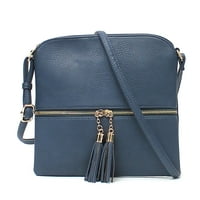 Женска чанта на Janin Handbag с пискюл с пискюл