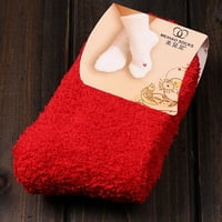 Lashall Sock Home Women Girls Girls Soft Bed Floor Socks Fluffy Warm Winter Pure Color