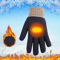 Дамски зимни ръкавици мъже топли разтегателни плетени ръкавици Пътуват топли плетени голи на открито езда ръкавици