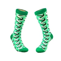 Класни зелени геометрични чорапи от стрелата от чорапа панда