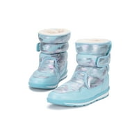 Колиша дамски мъжки зимна обувка среден телешки снежни ботуши плюшени топли обувки на открито дишащо fau fur lake blue 12c