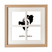 Северна Америка континент континент карта рамка на стена настолни дисплеи отвори картина