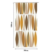 Fnyko душ завеса геометрична декорация на изкуството завеса завеса с куки водоустойчиви завеси за душ за домашна баня в хотел