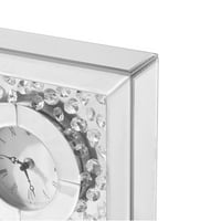 Crystal Square Tabletop Clock, гладки чисти линии: 6. lb