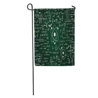 Борд чернокопар, надписани научни формули и изчисления във физиката Математика Уравнение Градински флаг Декоративен флаг Банер Банер