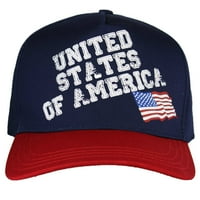 Направени патриотични шапки на флаг на САЩ