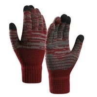 Rovga ръкавици и ръкавици зимни модернизирани сензорен екран срещу плъзгане ръкавици еластични термични меки плетани ръкавици за мъже жени