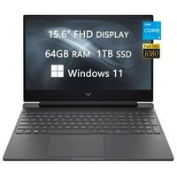 Най-новите лаптопи на Victus, FHD компютър, Intel Core i5-12450h, Nvidia Geforce GT 1650, 64GB RAM, 1TB SSD, клавиатура с подсветка, Ethernet, Webcam, Bluetooth, Windows 11, Lioneye HDMI кабел