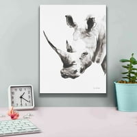 Epic Graffiti 'Rhino Grey' от Alan Majchrowicz, Giclee Canvas Wall Art, 12 x16