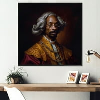 Art DesignArt Snoop Illustration II Celebry Framed Wall Prints In. Широко. Високо - Черно