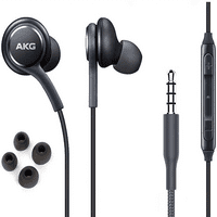 Inear слушалки стерео слушалки за Samsung Galaxy A Core Plus Cable - проектиран от AKG - с микрофон и бутони за силата на звука