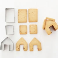 Комплекти коледни резачки за бисквити бисквити форми на джинджифил къщи за къщи
