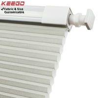 Keego без пробиване на безжични клетъчни нюанси пчелна пита за щори Лесна инсталация Топлинен изолационен шум, редуциращи завеси полулоно