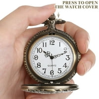 Кухо проектиран висящ джоб часовник ретро стил джобен часовник Quartz Watch
