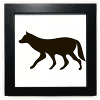 Черно вълк животински портретист черен квадратна рамка картина стена