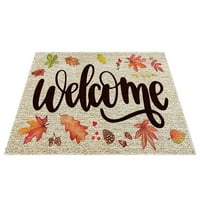 onhuon врати за мат мат есенна врата отпред 40x килим за благодарност Подова декорация на дома есен домашен декор