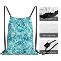 Тропическа синя раница за раница за океан за училище за спортен плаж йога Водоустойчива чанта за фитнес за жени мъже