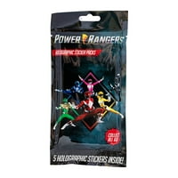 Сляпа чанта с холографски стикери на Power Rangers