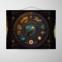 Звезден знак Sparrow - астрология Bird Canvas Wall Art