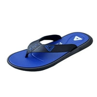 Momelly Mens Flip-Flops Slip on Slippers Beach Thongs Леки ежедневни обувки Морски край и на открито обувка синьо 9.5