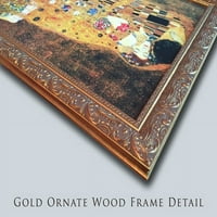 Мелницата на източника на река Vel Gold Ornate Wood Framed Canvas Art от Поленов, Василия
