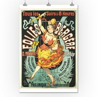 Folies - Bergere - O Metra Vintage Poster France C