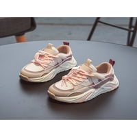 Daeful деца атлетични обувки дишащи маратонки комфорт за бягащи обувки Леки модни обучители фитнес розов 13c