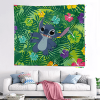 Lilo & Stitch Tapestry Cartoon Design Wall Art Tapestry за хол Спалня Подарък за спалня за нея и него