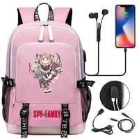 Bzdaisy Spy Family Backpack с USB зареждане и защита на лаптопа за деца тийнейджър