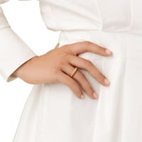 Twisted Dome Ring, кокетен розов пръстен, минималистичен стил - 18k злато, САЩ 5