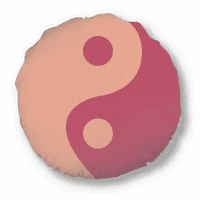 Тайджи осем диаграми yin-yang модел кръгло хвърляне възглавница за домашна декорация възглавница
